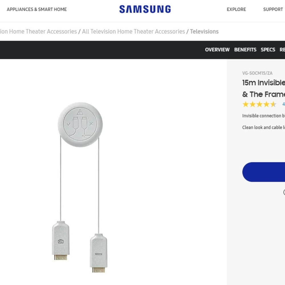 Samsung 15m Invisible Connection Cable